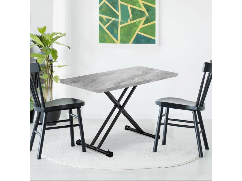 Lift-Top Coffee Table 120cm Grey XRNV38586