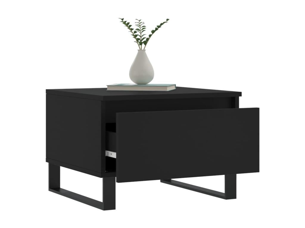 Coffee tables, 2 pcs, black, 50x46x35 cm, engineered wood, MYBD20117