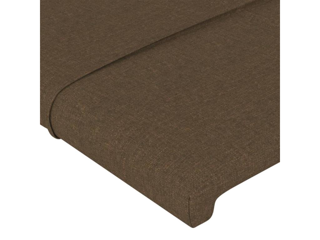2-Piece Headboard Set, Dark Brown, 90x5x78/88 cm, Fabric ATFC47412