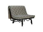 BZ armchair, 1 seat, 90x190 cm, fabric, 9 cm mattress, Nobellea - Brown color CASF47553