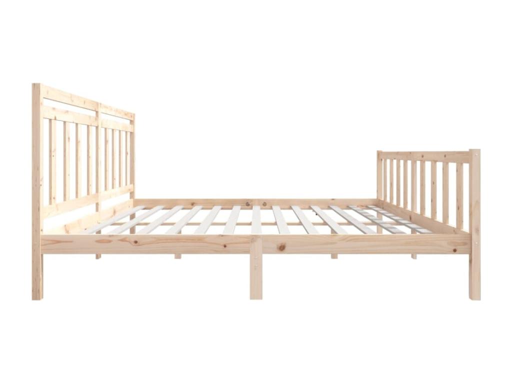 Solid wood bed frame 200x200 cm IWHY76242