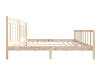 Solid wood bed frame 200x200 cm IWHY76242