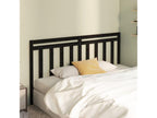 Black Headboard 206x4x100 cm Solid Pine Wood JGFN65038