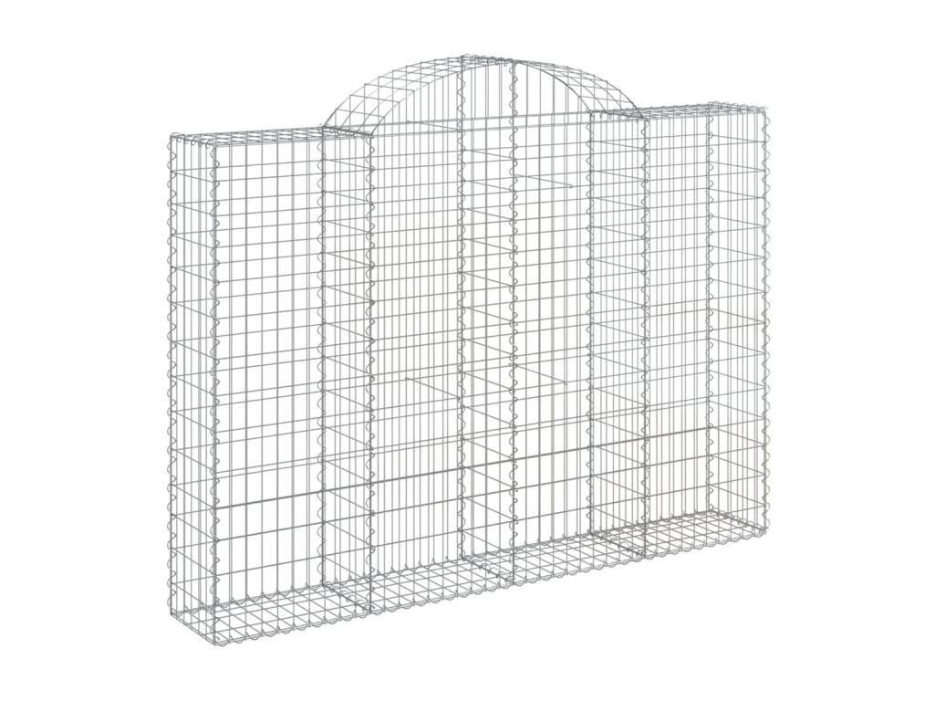 Arched gabion basket 200x30x140-160 Galvanized iron IVBQ10997