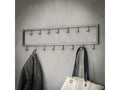 Industrial metal wall-mounted coat rack with 15 hooks OGNR73385