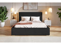 Elariva double bed 140x200 - Bed with Storage - Manufacturer Furniture - Designer bed in Black Amor Velvet fabric 4322 CGJT81240