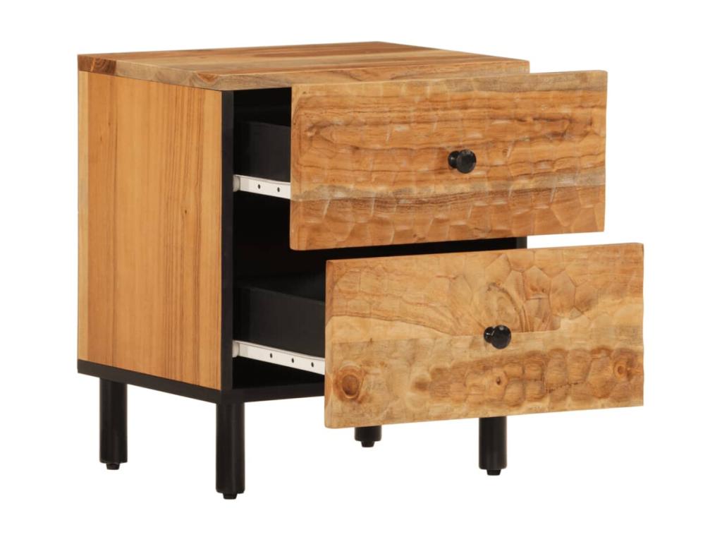 Bedside table 40x33x46 cm Solid Nobelea wood FHQF13952