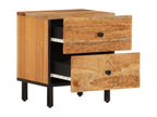 Bedside table 40x33x46 cm Solid Nobelea wood FHQF13952