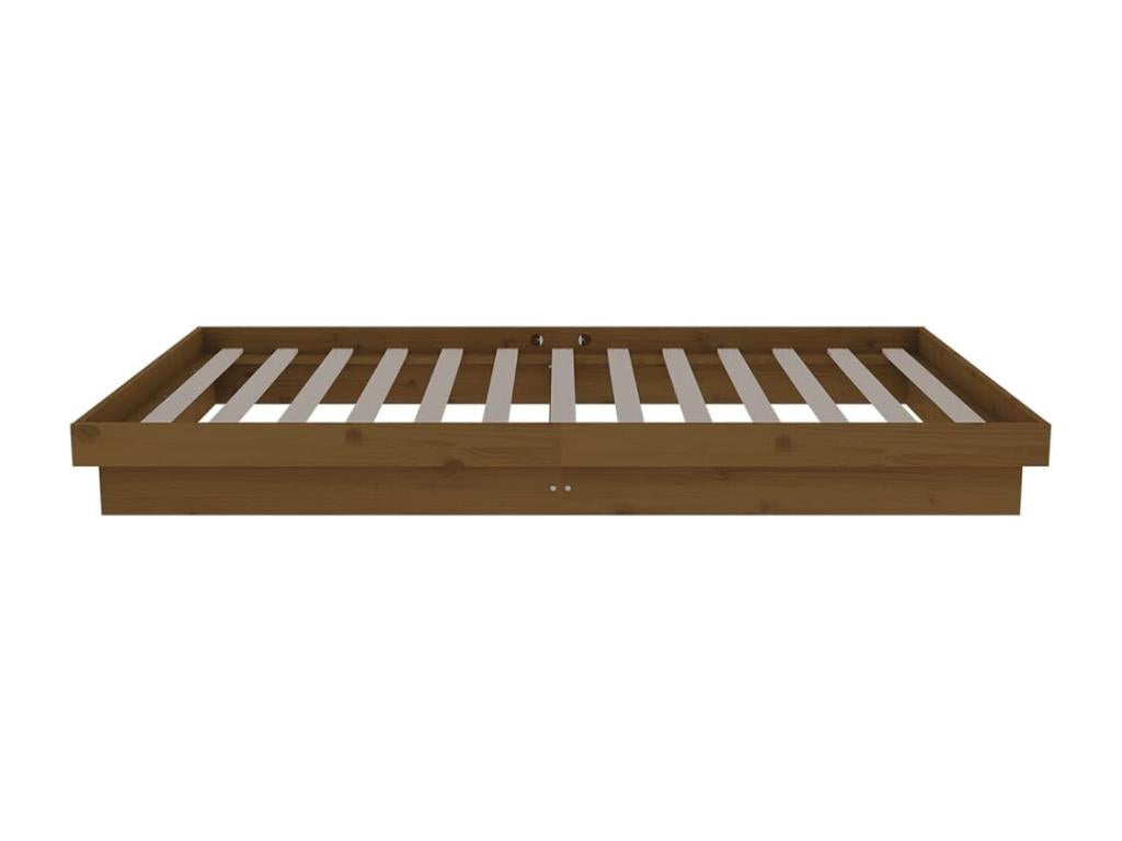 Honey Brown Solid Wood Bed Frame 100x200 cm MPGR03279