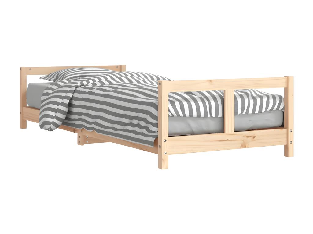 Children's bed frame 80x200 cm solid pine wood ITCN71213