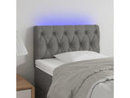 Dark Grey LED Headboard 80x7x78/88 cm Fabric DBNQ46355