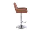 Bar stools - Faux leather / Metal - Light brown - Boisona IRBK29573