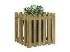 Planter with fence design 60x60x60 cm impregnated pine BVPY77756