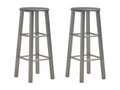 Set of 2 anthracite MDF bar stools GCAD06637