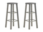 Set of 2 anthracite MDF bar stools GCAD06637