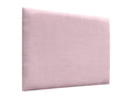 Boisona Upholstered Headboard in Natural Linen, Composed of Interchangeable Self-Adhesive Panels for Luxury Upholstered Bedroom, Pink, 135 cm LQXI83752