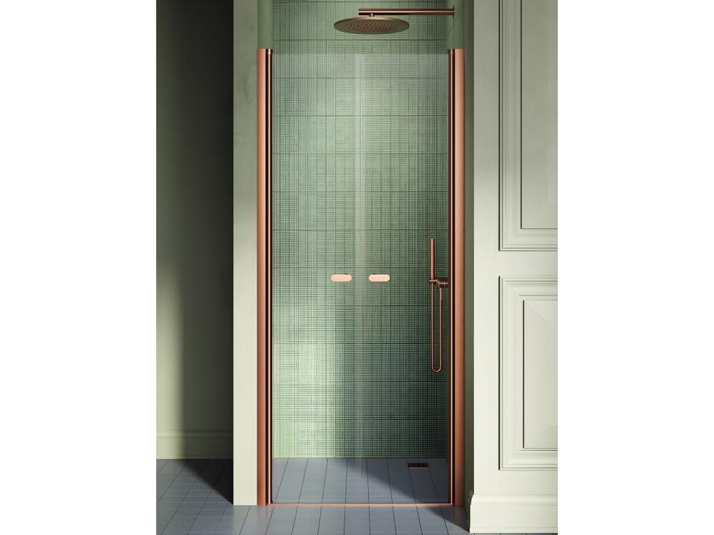 Nobellea SGXB52032 170cm Brushed Copper Hinged Shower Door