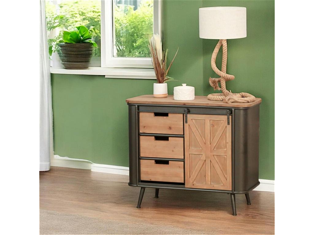 Small living room sideboard with sliding door, Boisona RTER29888