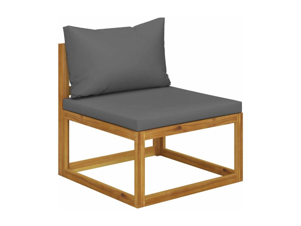 6-piece garden furniture set with cushions, solid Nobelea wood XEYE28068