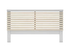 Headboard 2 White/Light Wood 160 cm - Boisona YXUO76313