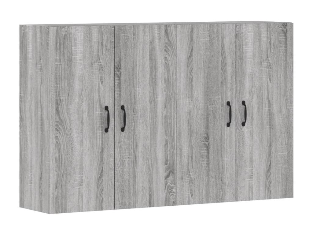 Nobellea 2-piece wall cabinets, engineered wood grey, KHQY77399