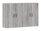 Nobellea 2-piece wall cabinets, engineered wood grey, KHQY77399