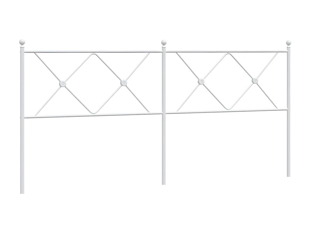 White metal headboard 180 cm ILXL96095