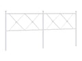 White metal headboard 180 cm ILXL96095