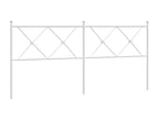 White metal headboard 180 cm ILXL96095