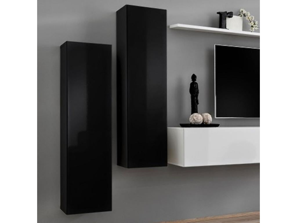 Nobellea I 330cm Black/White Wall-Mounted TV Unit PDLO57898
