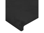 2-Piece Black Velvet Headboard Set 80x5x78/88 cm JJZQ36625