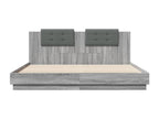 Boisona grey bed frame with headboard 180x200 cm IWVI17315