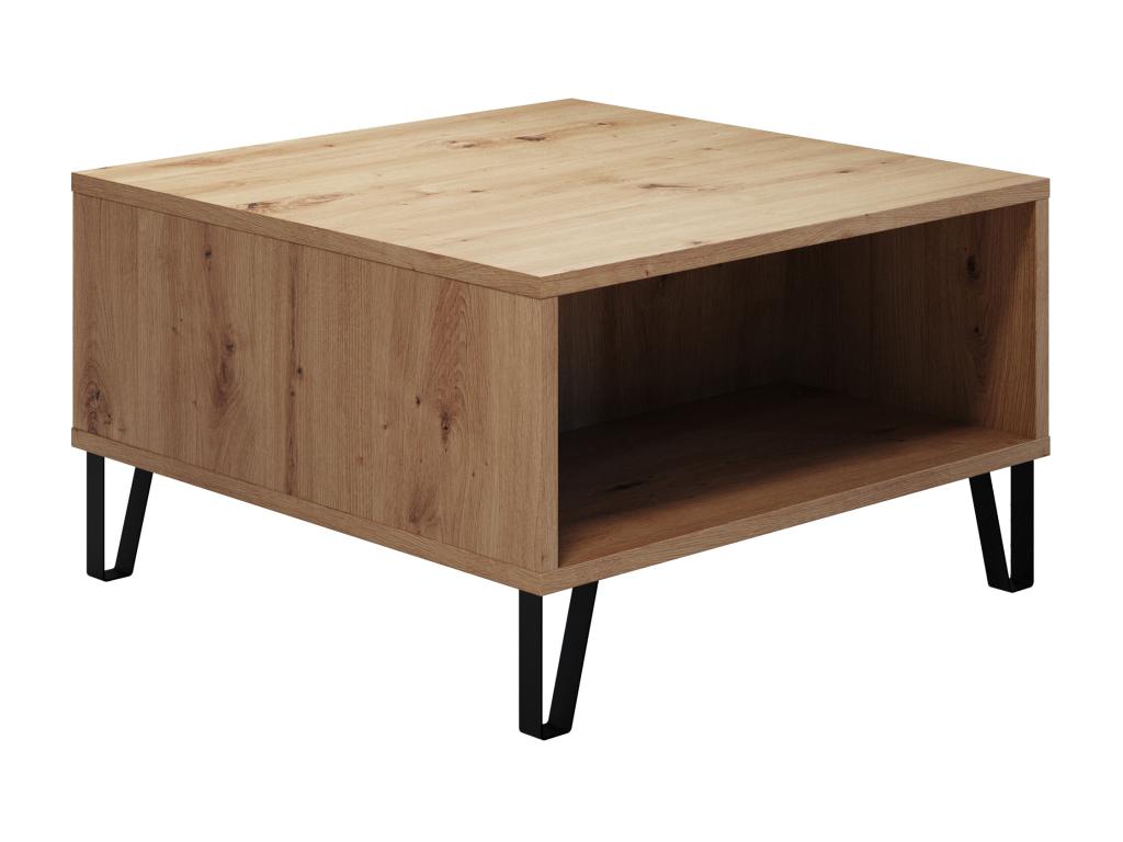 Coffee table - Oak melamine - Natural - 60 x 37 x 60 cm DGHF59101