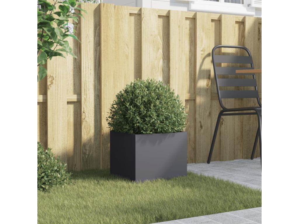 Anthracite planter 32x30x29 cm cold-rolled steel DOTY26551