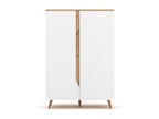 Scandinavian-style 2-door sideboard, W90 x H132 cm - Tree HQFW35235