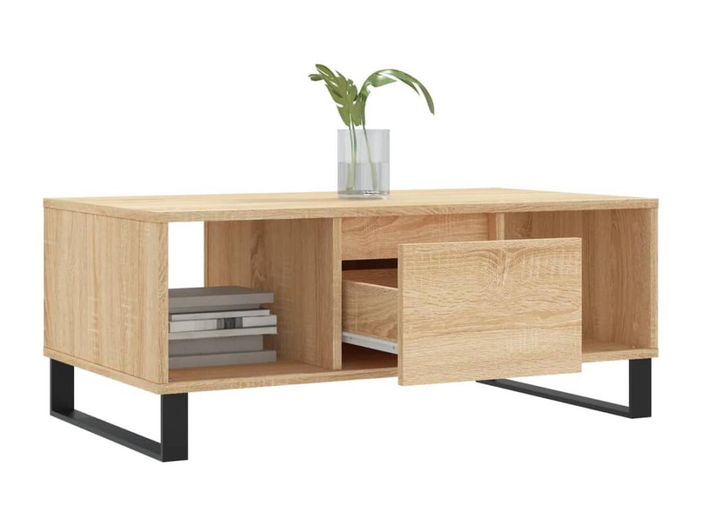 Boisona Oak Coffee Table 90x50x36.5 cm Engineered Wood SNHW24676