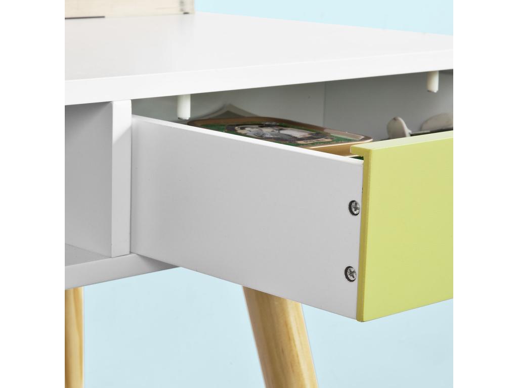 Computer Console Desk, Side Table, Secretary Desk - 1 Drawer FWT24-W FJYD98459