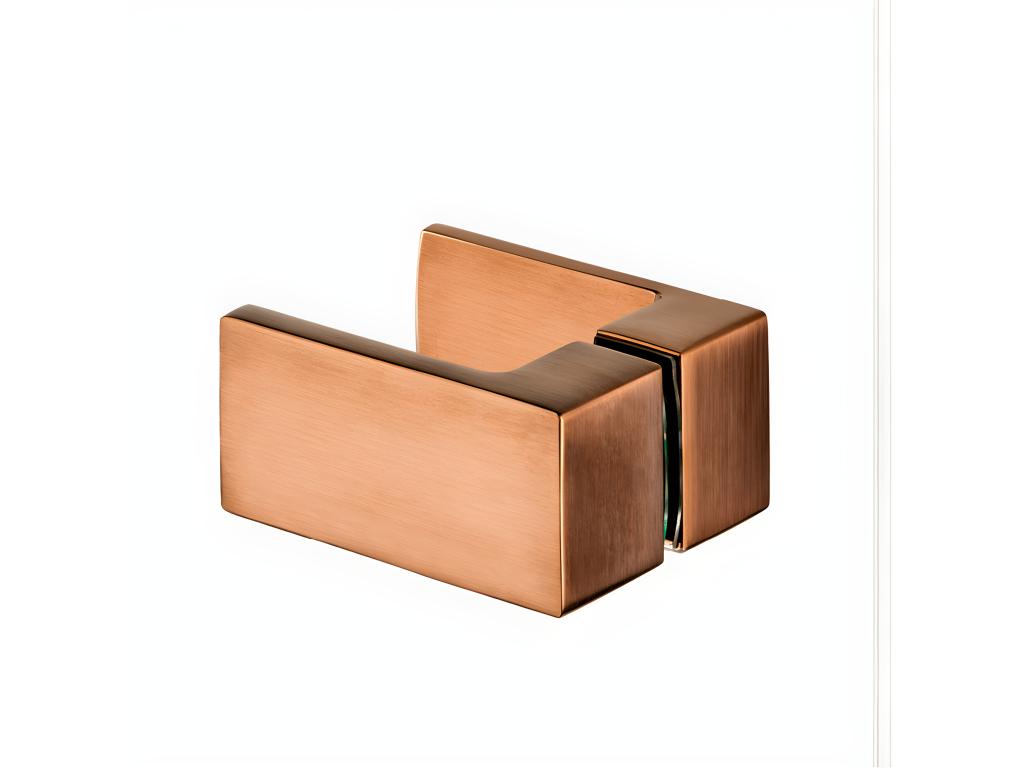 Nobellea COPPER BRUSHED right-hand pivoting shower enclosure 110x80 cm, brushed copper color, front access UHJY26605