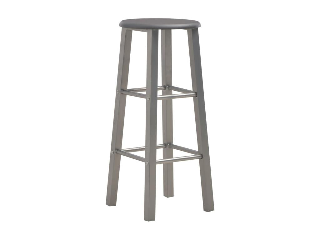 Set of 2 anthracite MDF bar stools GCAD06637