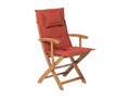Set of 2 Nobellea Dark Red Garden Chairs with Cushions BOKS26784