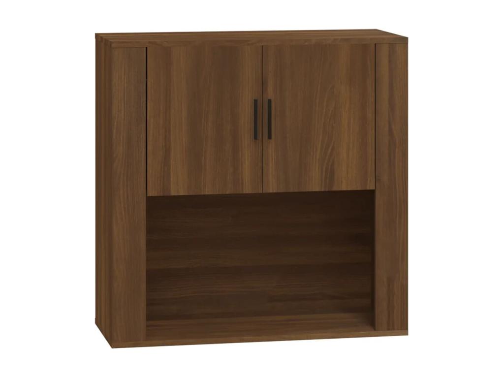 Wall-mounted cabinet, brown oak, 80x33x80 cm, engineered wood, GSJB42062