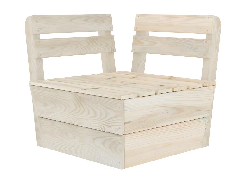 3-seater pallet garden sofa, impregnated spruce wood YGYU73045
