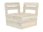3-seater pallet garden sofa, impregnated spruce wood YGYU73045