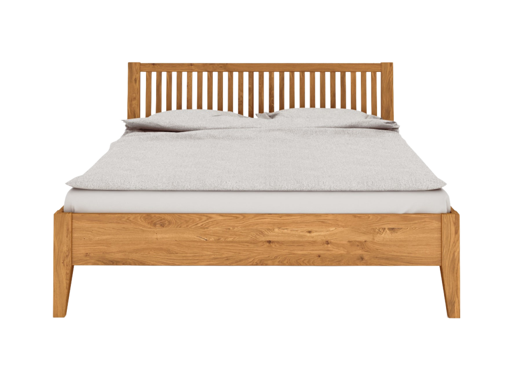 Boisona 1 - 160x200 cm bed in natural oiled wild oak OFOA61095