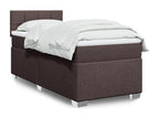 Boisona bed base with mattress, dark brown, 80x200 cm, VMMS96558