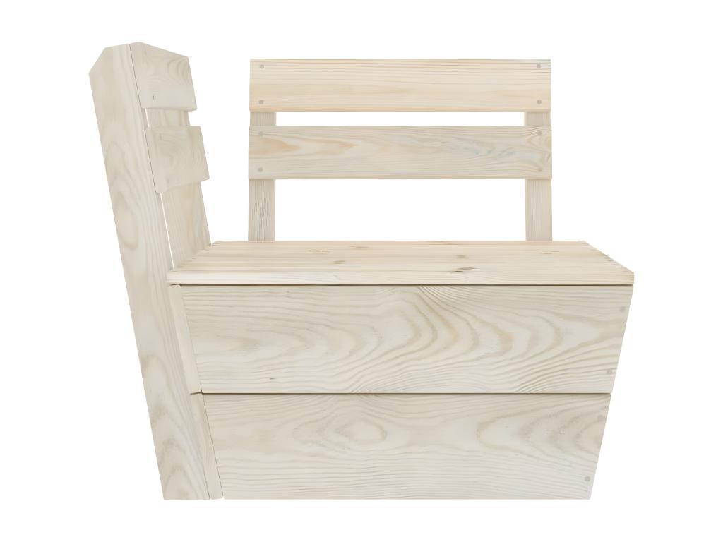 3-seater pallet garden sofa, impregnated spruce wood YGYU73045