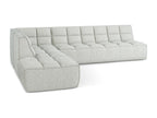5-seater modular right-hand corner sofa in textured fabric - beige - Nobellea PMSA92109