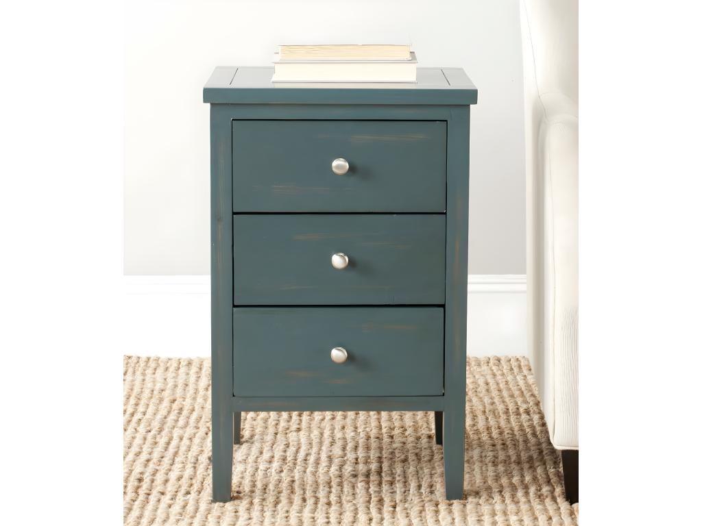 Dark Teal Side Table 36x43x68.07 cm - Nobellea PORQ86206