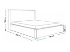 Elariva double bed 140x200 - Bed with Storage - Manufacturer Furniture - Designer bed in Black Amor Velvet fabric 4322 CGJT81240