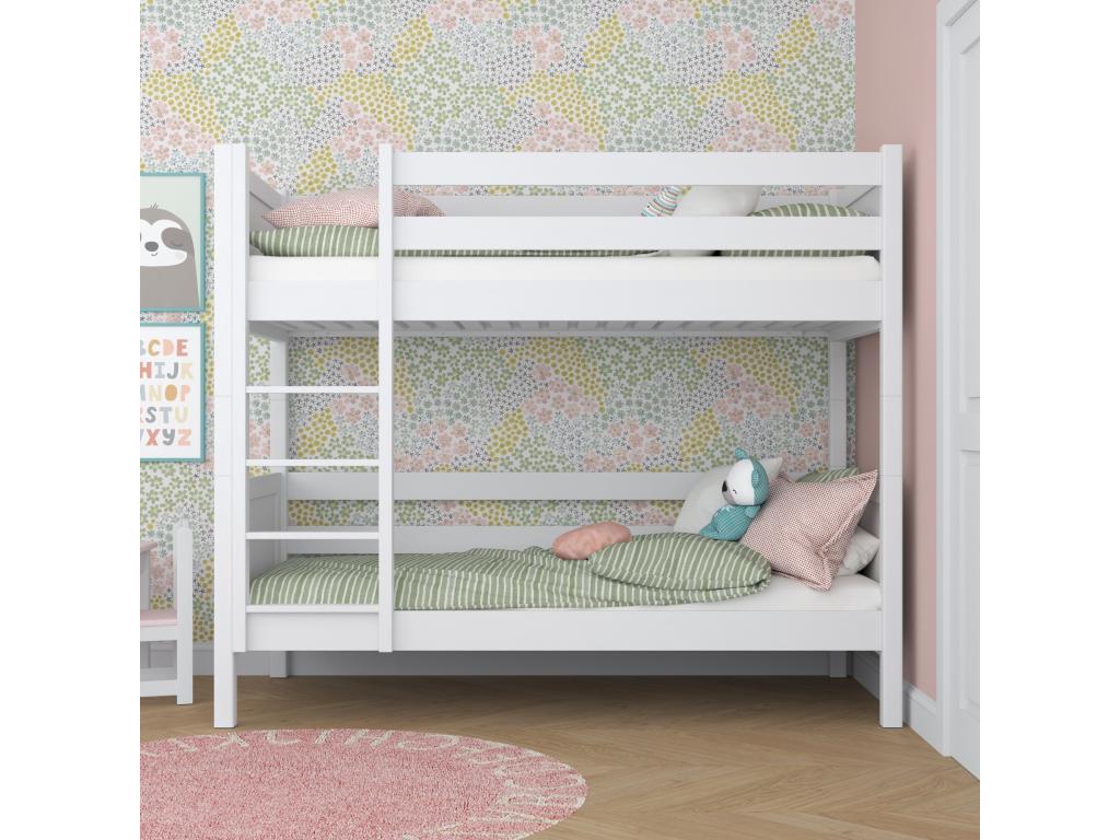 Wooden bunk bed N02 White 120x180 OAYF45051
